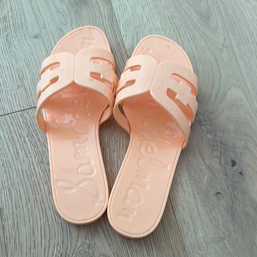 Sam Edelman Orange Slip-On Sandals with Bow